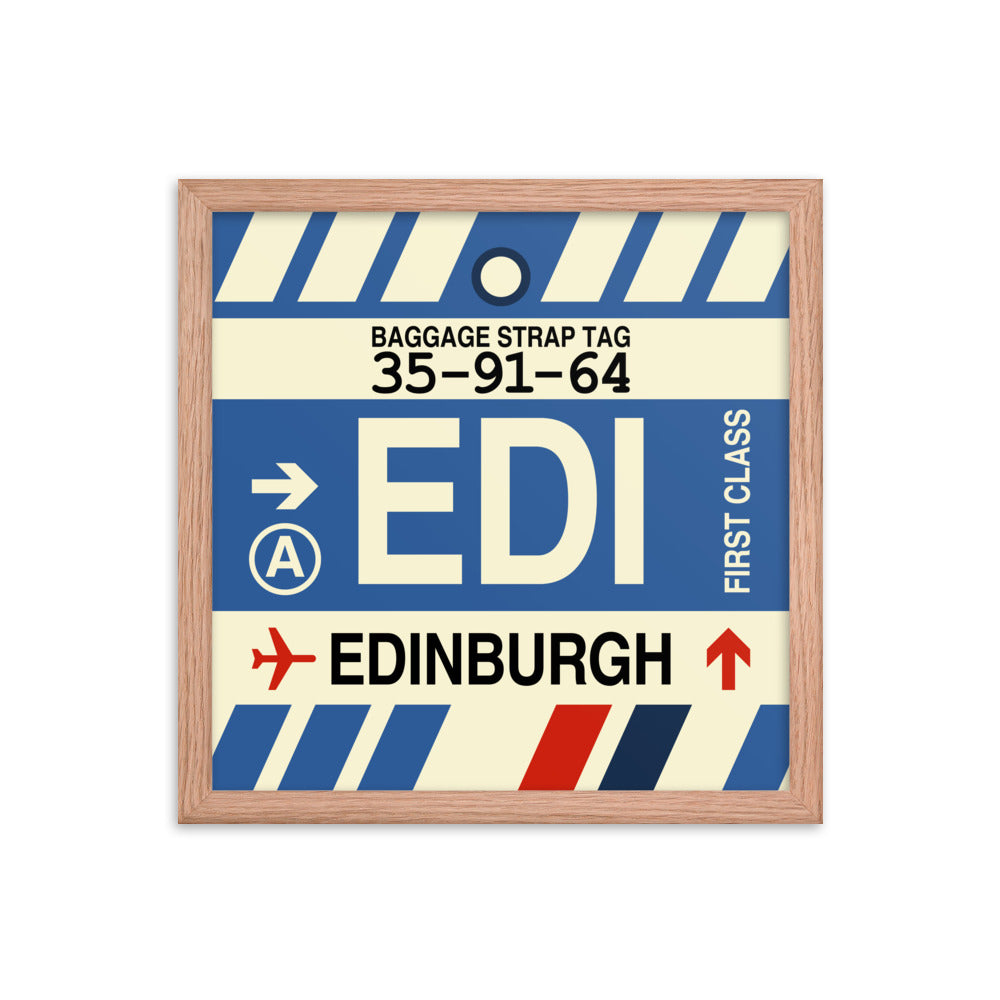 Travel-Themed Framed Print • EDI Edinburgh Souvenir • YHM Designs - Image 08