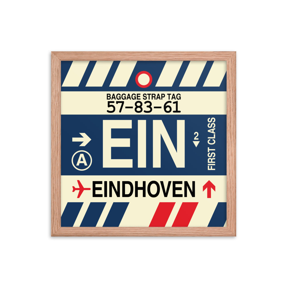 Travel-Themed Framed Print • EIN Eindhoven Souvenir • YHM Designs - Image 08