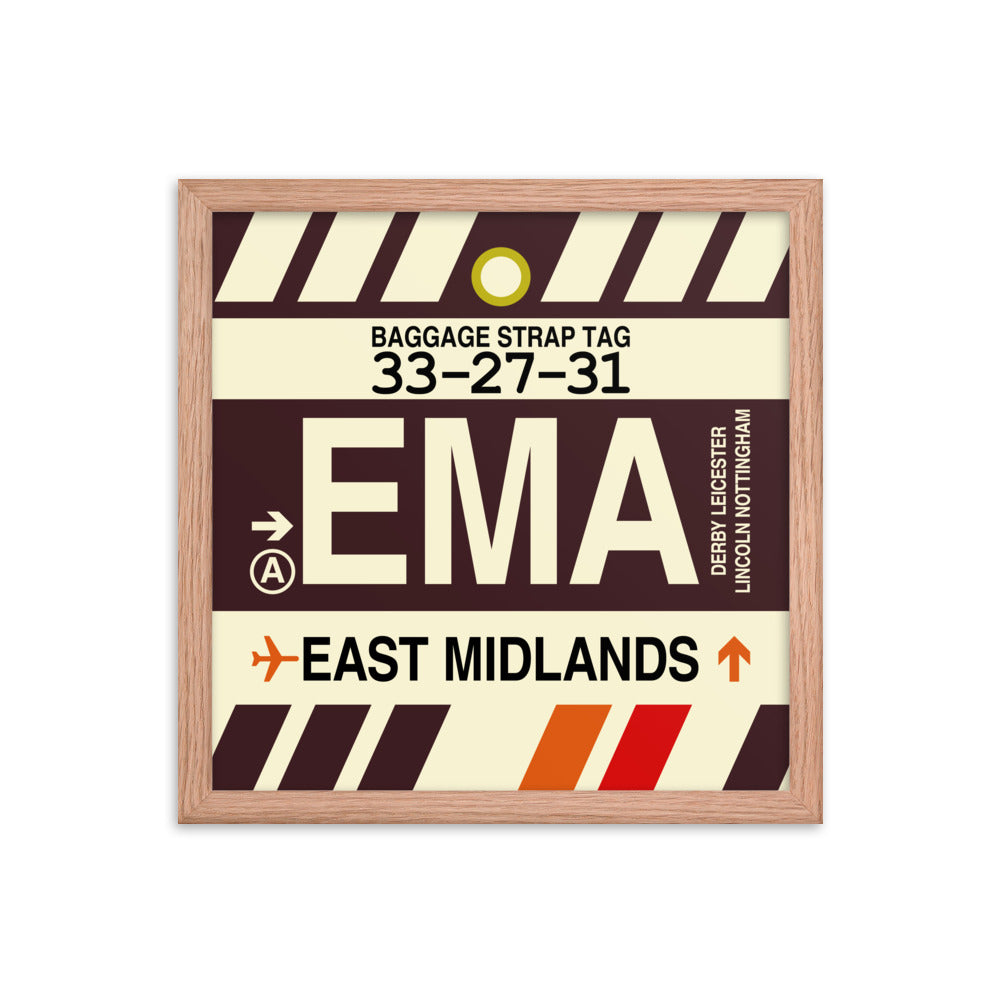 Travel-Themed Framed Print • EMA East Midlands Souvenir • YHM Designs - Image 08