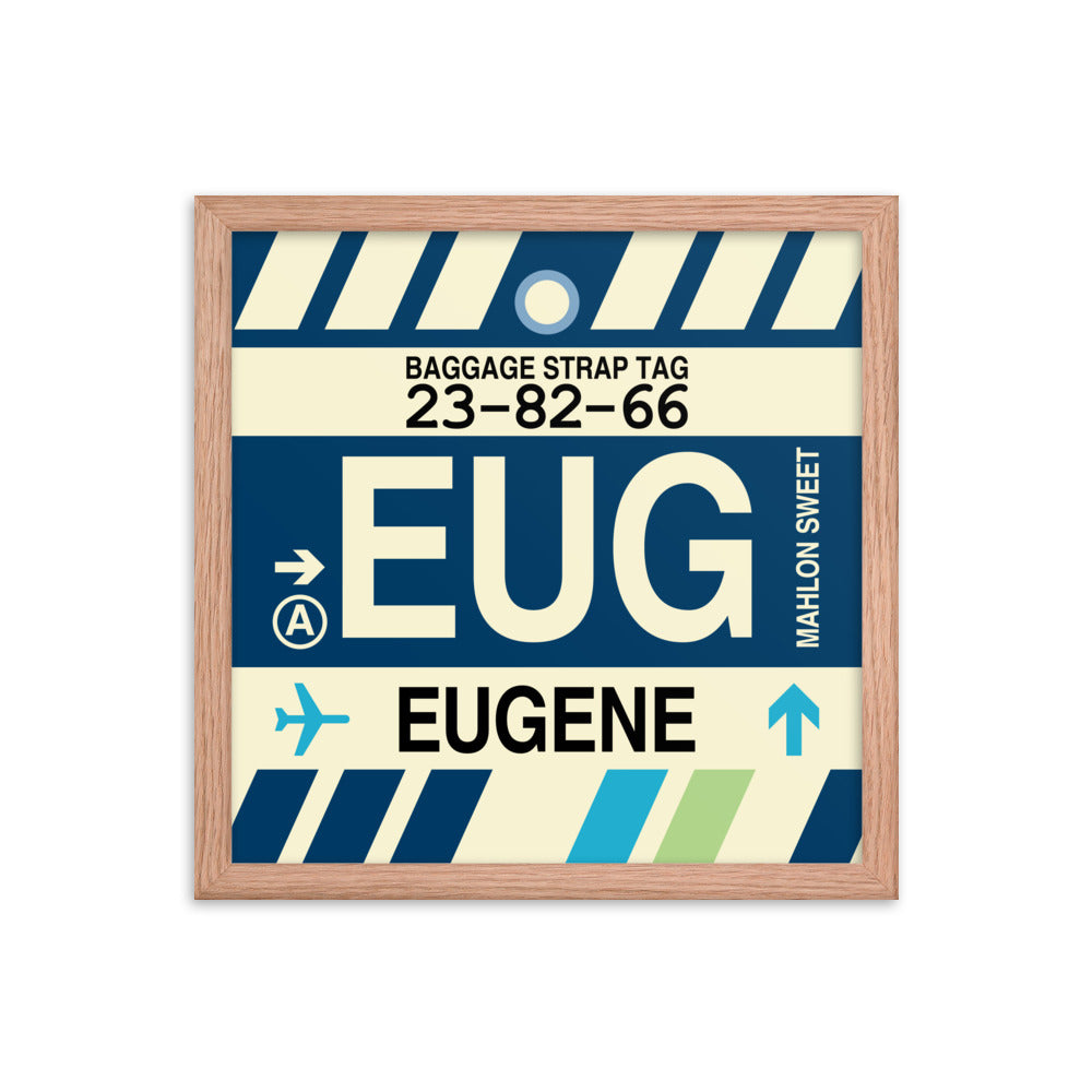 Travel-Themed Framed Print • EUG Eugene Souvenir • YHM Designs - Image 08