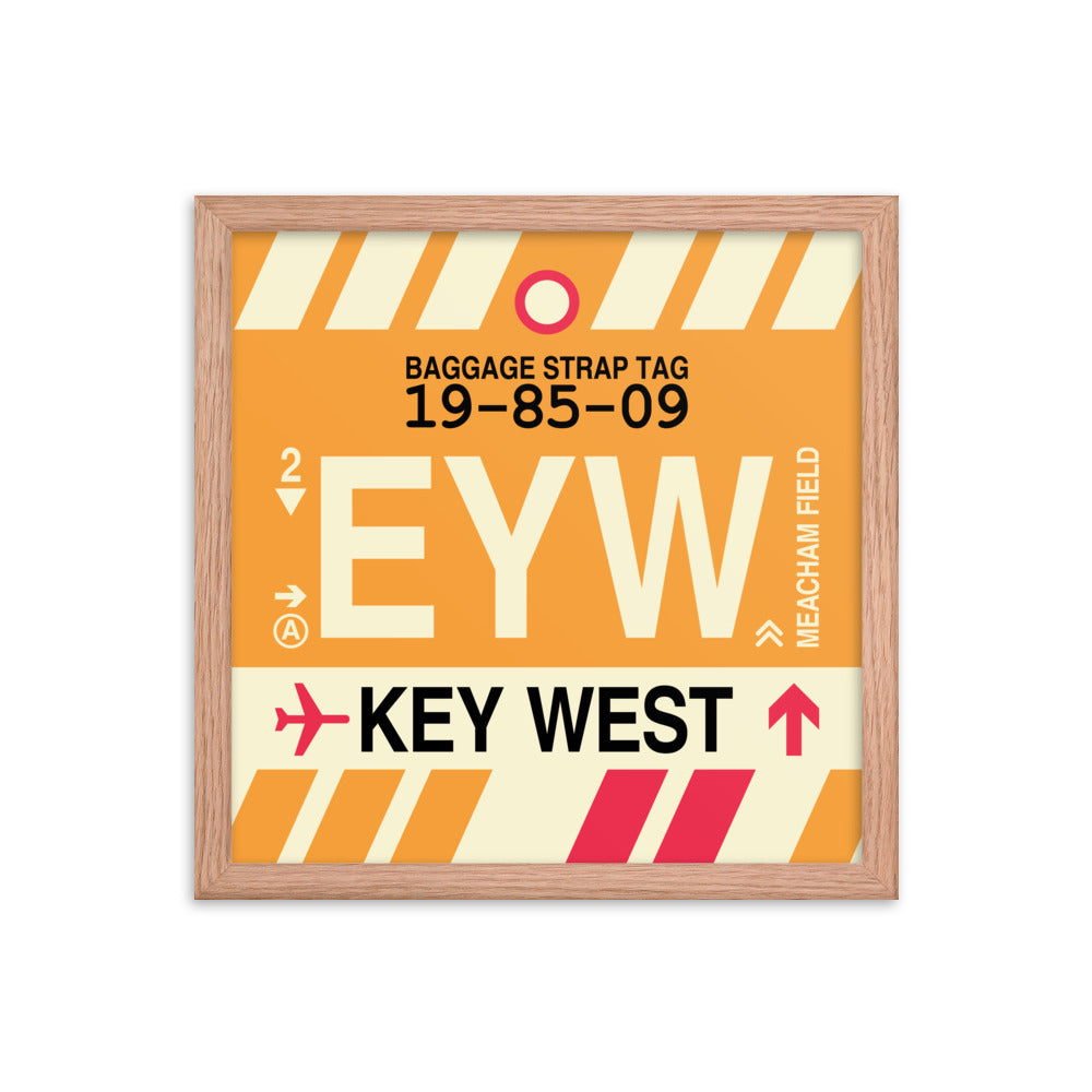 Travel-Themed Framed Print • EYW Key West Souvenir • YHM Designs - Image 08