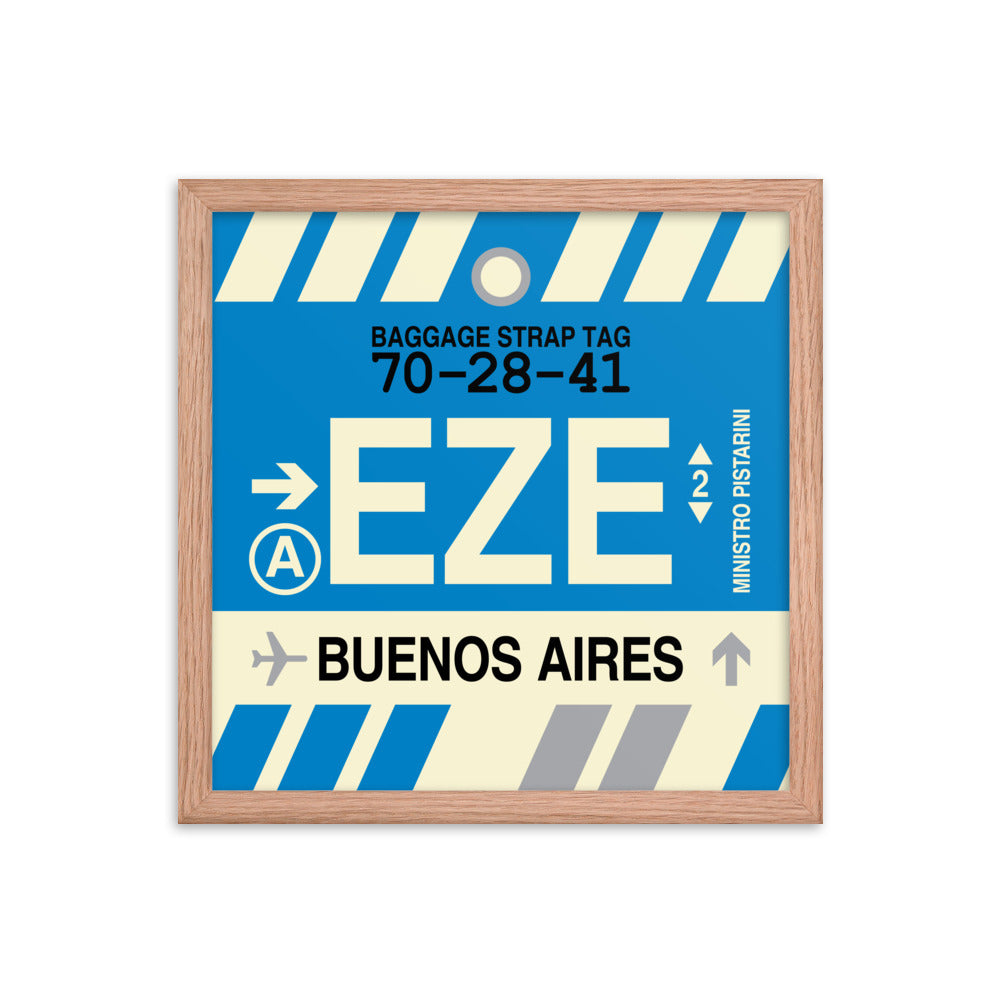 Travel-Themed Framed Print • EZE Buenos Aires Souvenir • YHM Designs - Image 08