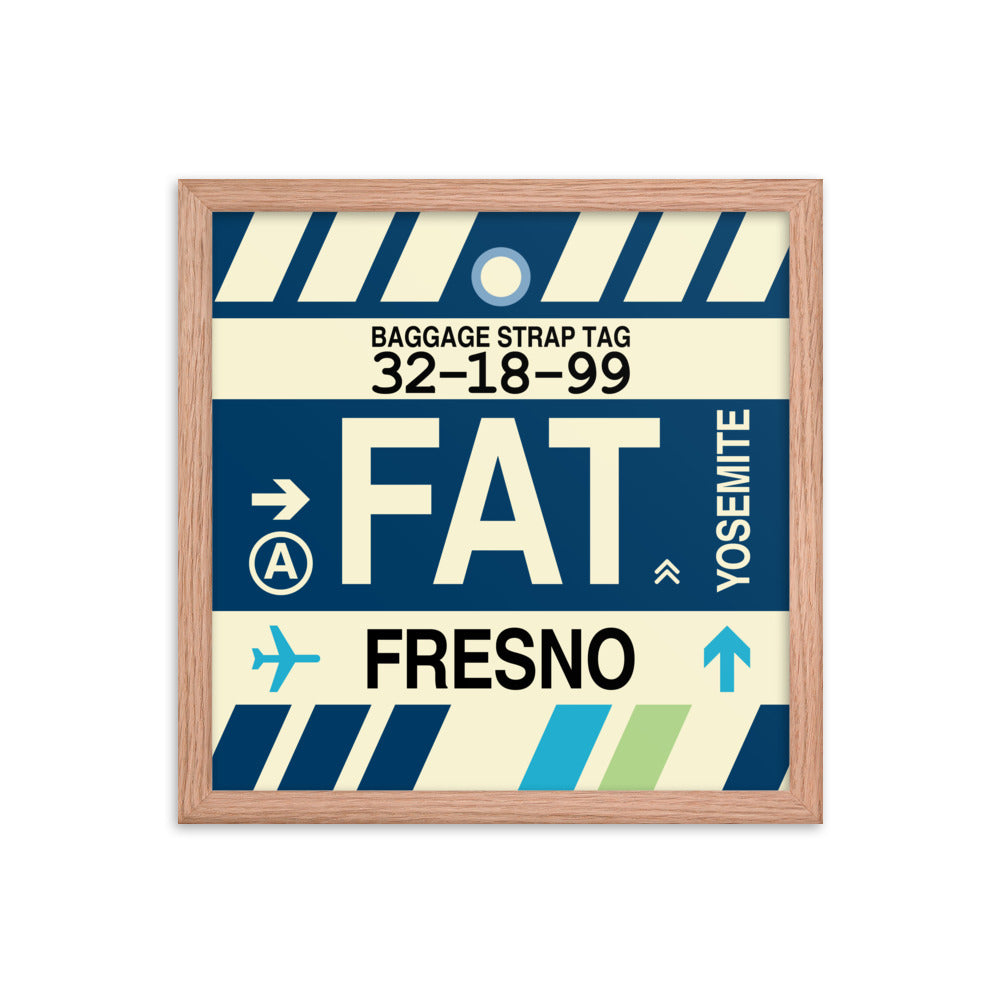 Travel-Themed Framed Print • FAT Fresno Souvenir • YHM Designs - Image 08