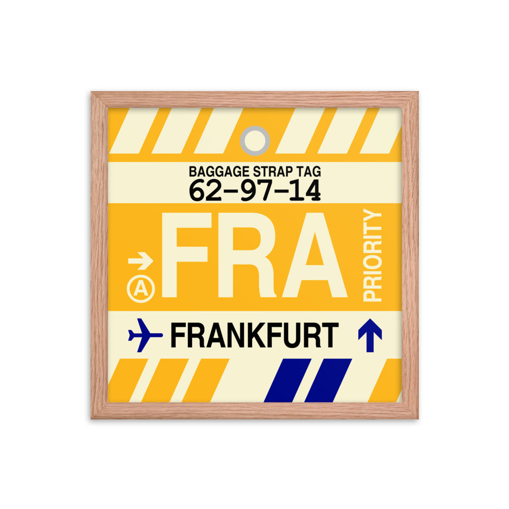 Travel-Themed Framed Print • FRA Frankfurt Souvenir • YHM Designs - Image 08
