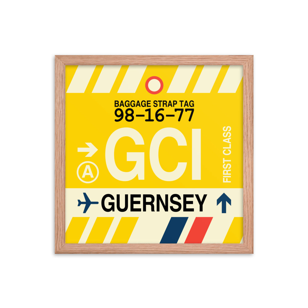 Travel-Themed Framed Print • GCI Guernsey Souvenir • YHM Designs - Image 08