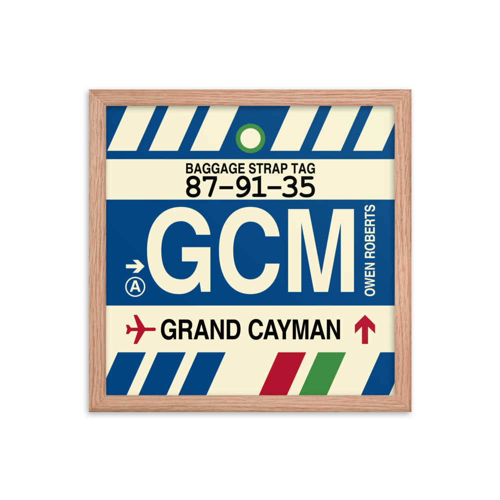 Travel-Themed Framed Print • GCM Grand Cayman Souvenir • YHM Designs - Image 08