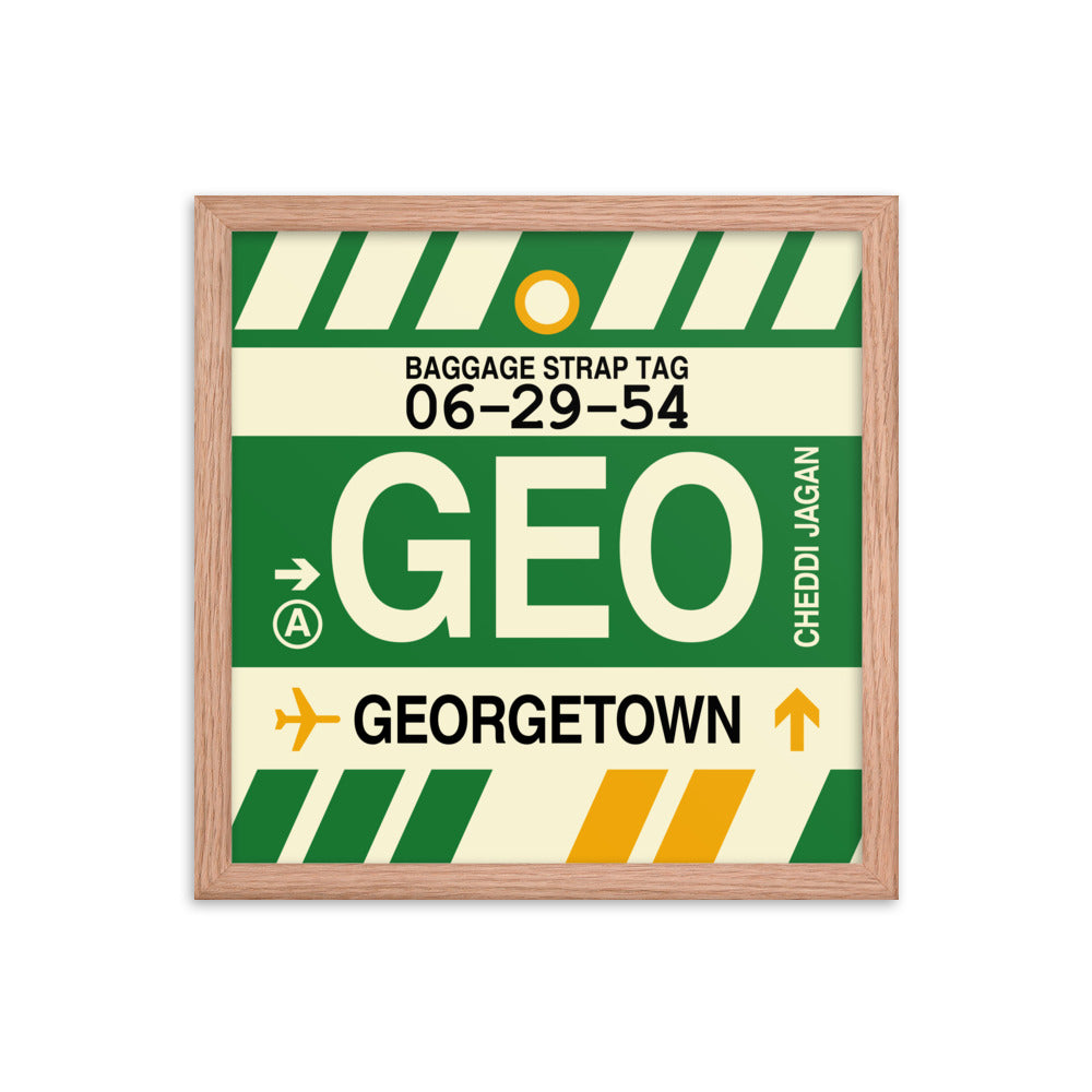 Travel-Themed Framed Print • GEO Georgetown Souvenir • YHM Designs - Image 08