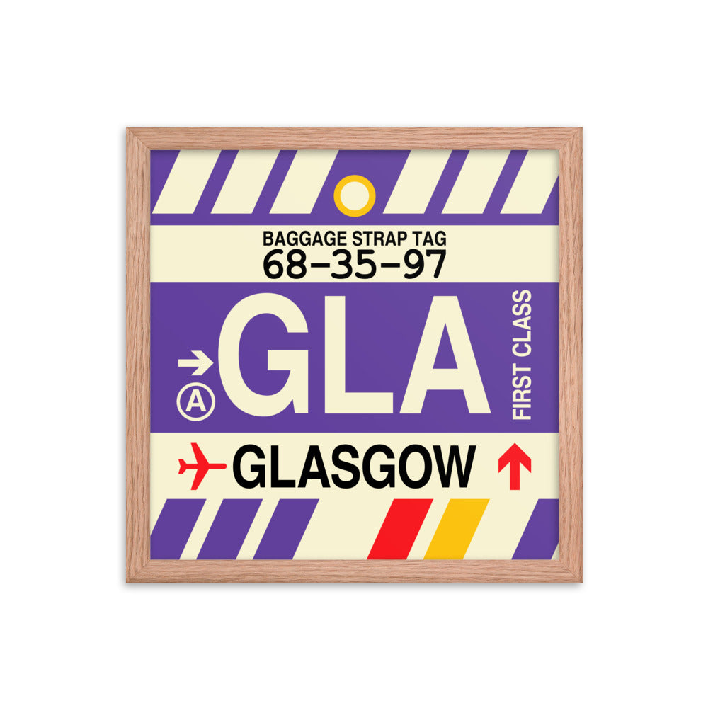 Travel-Themed Framed Print • GLA Glasgow • YHM Designs - Image 08