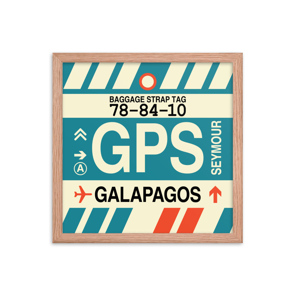 Travel-Themed Framed Print • GPS Galapagos Islands Souvenir • YHM Designs - Image 08