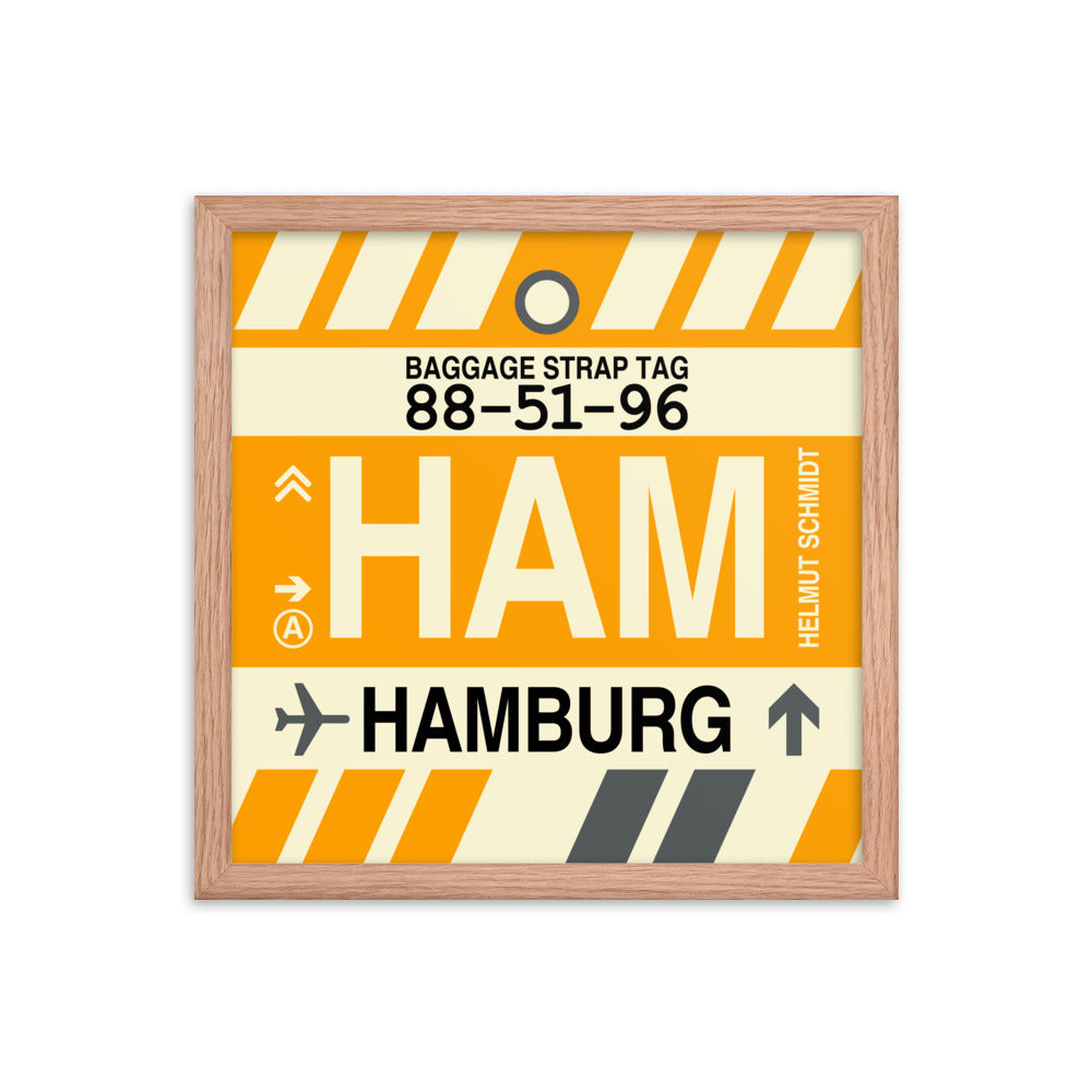 Travel-Themed Framed Print • HAM Hamburg Souvenir • YHM Designs - Image 08