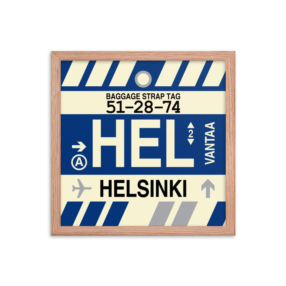 Travel-Themed Framed Print • HEL Helsinki Souvenir • YHM Designs - Image 08