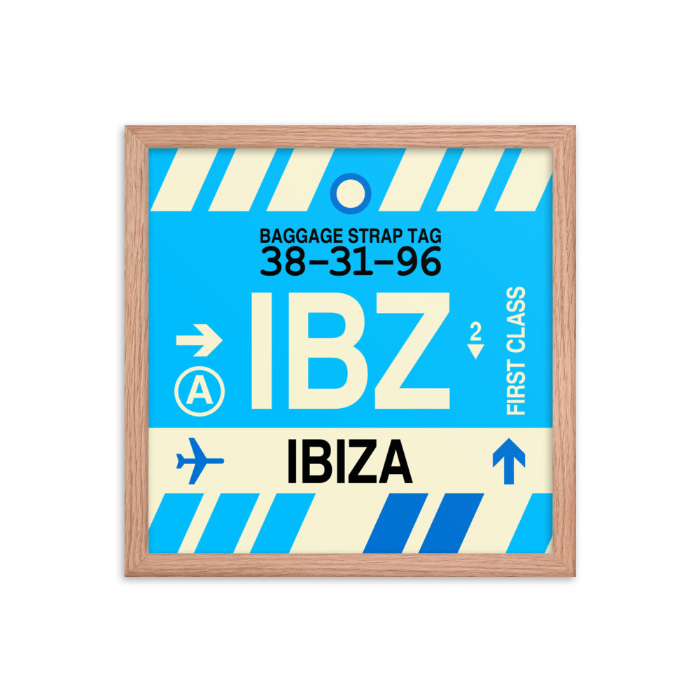 Travel-Themed Framed Print • IBZ Ibiza Souvenir • YHM Designs - Image 08