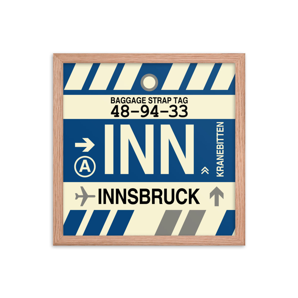 Travel-Themed Framed Print • INN Innsbruck Souvenir • YHM Designs - Image 08