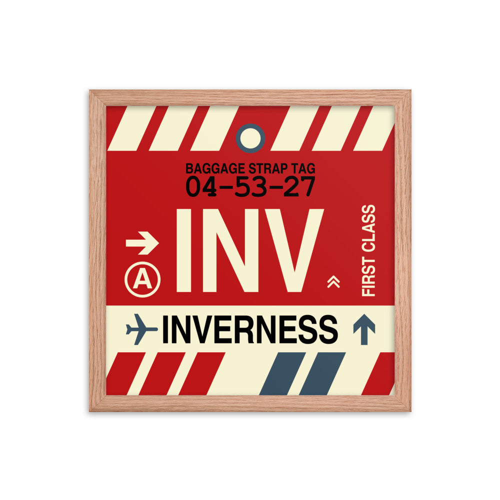 Travel-Themed Framed Print • INV Inverness Souvenir • YHM Designs - Image 08