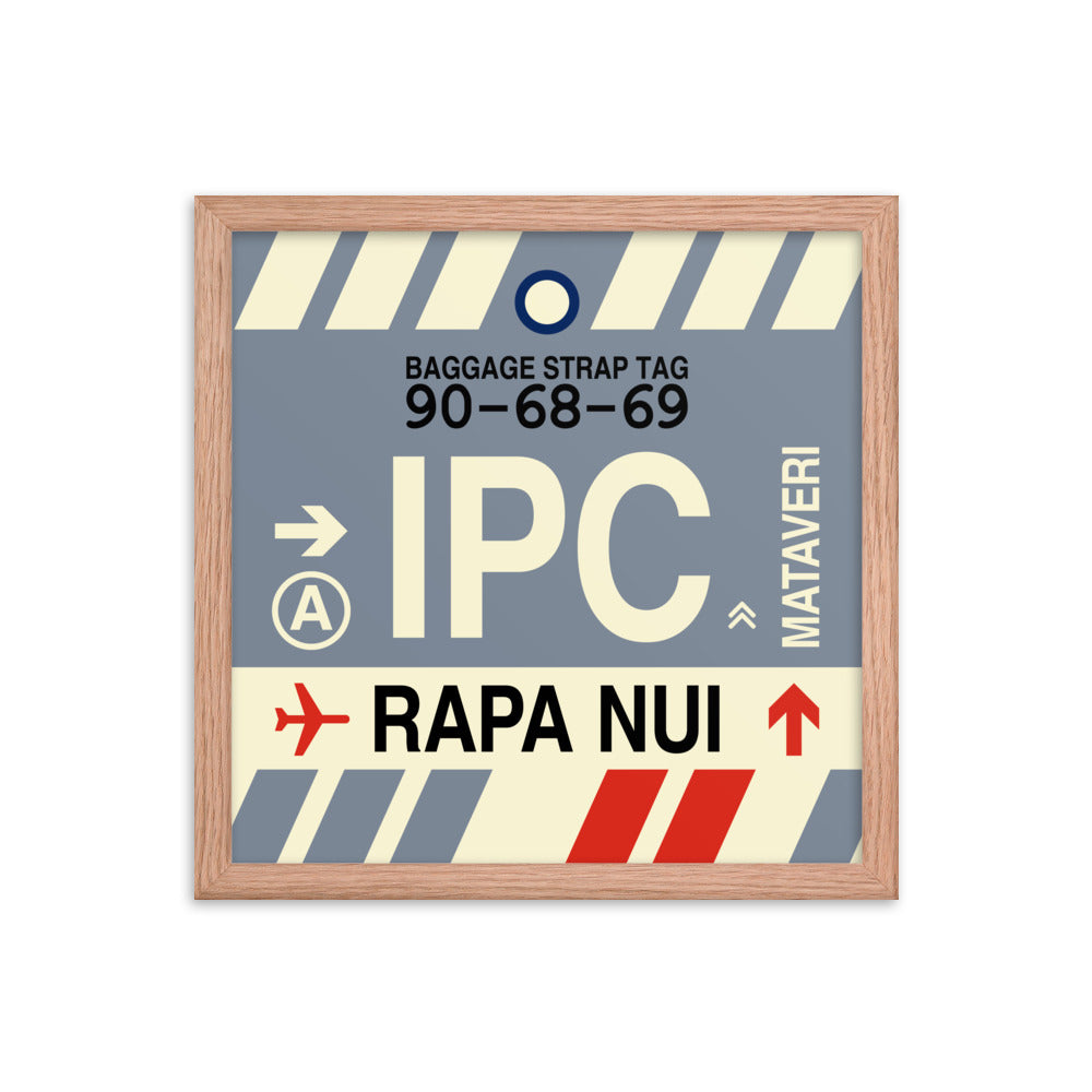 Travel-Themed Framed Print • IPC Rapa Nui Souvenir • YHM Designs - Image 08