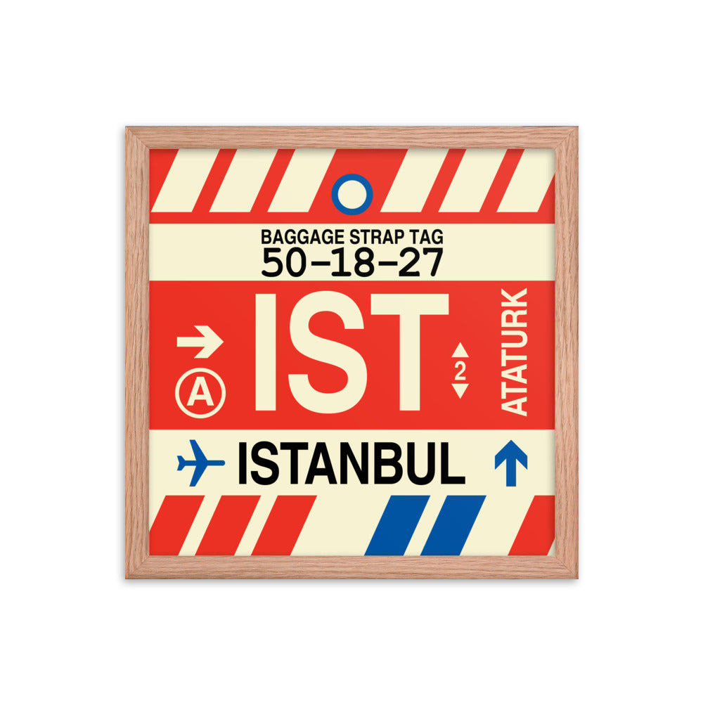 Travel-Themed Framed Print • IST Istanbul Souvenir • YHM Designs - Image 08