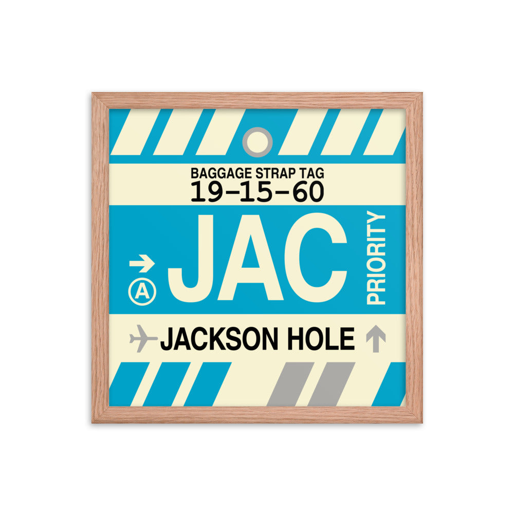 Travel-Themed Framed Print • JAC Jackson Hole Souvenir • YHM Designs - Image 08