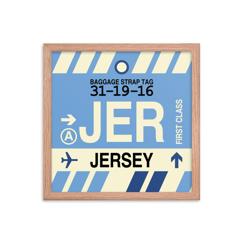 Travel-Themed Framed Print • JER Jersey Souvenir • YHM Designs - Image 08