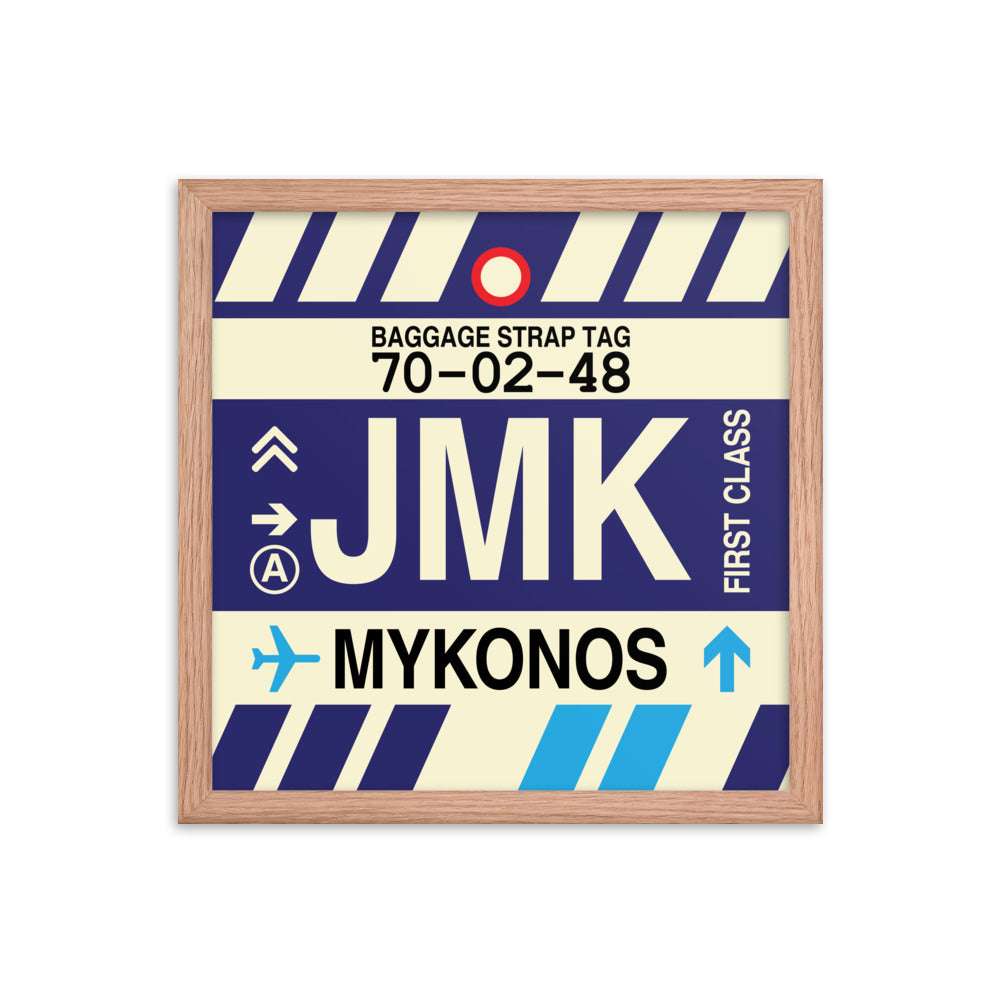 Travel-Themed Framed Print • JMK Mykonos Souvenir • YHM Designs - Image 08