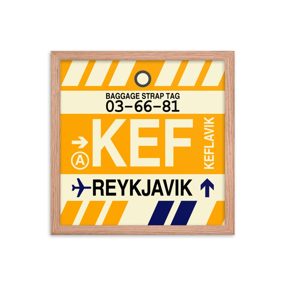 Travel-Themed Framed Print • KEF Reykjavik Souvenir • YHM Designs - Image 08
