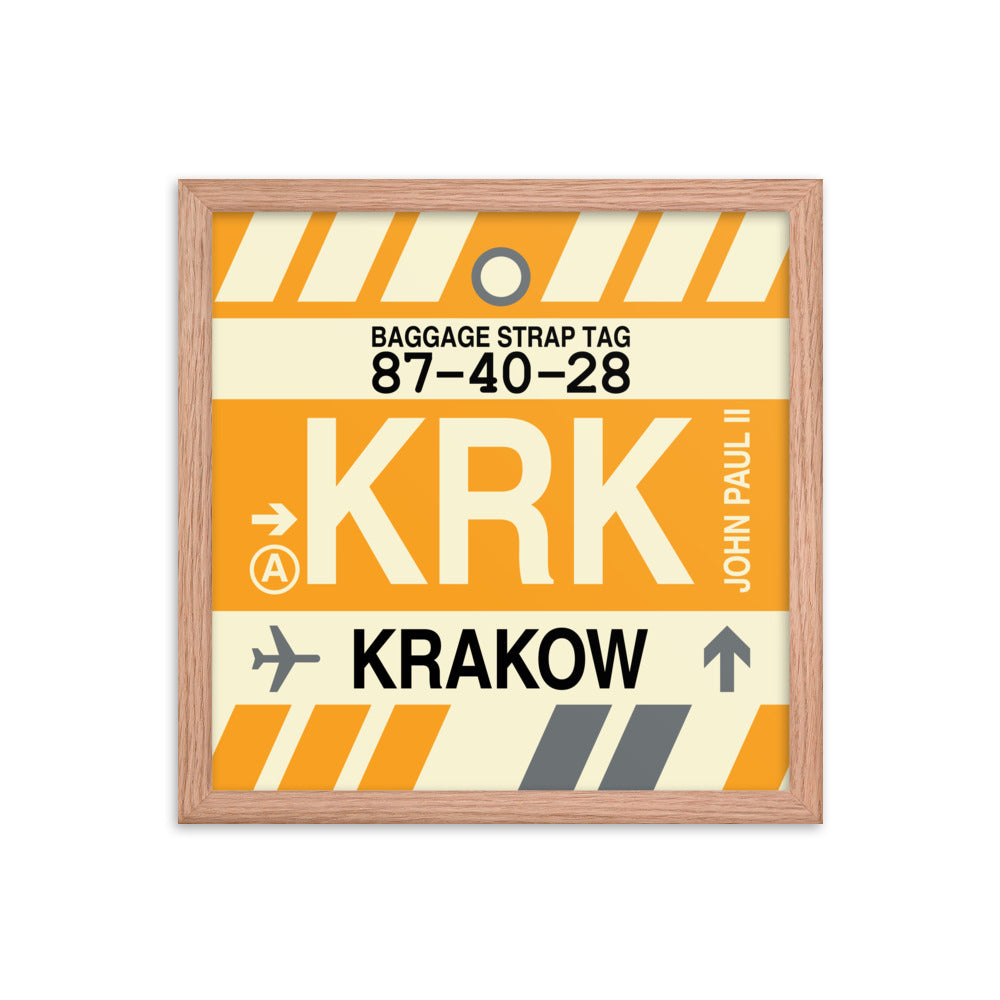 Travel-Themed Framed Print • KRK Krakow Souvenir • YHM Designs - Image 08