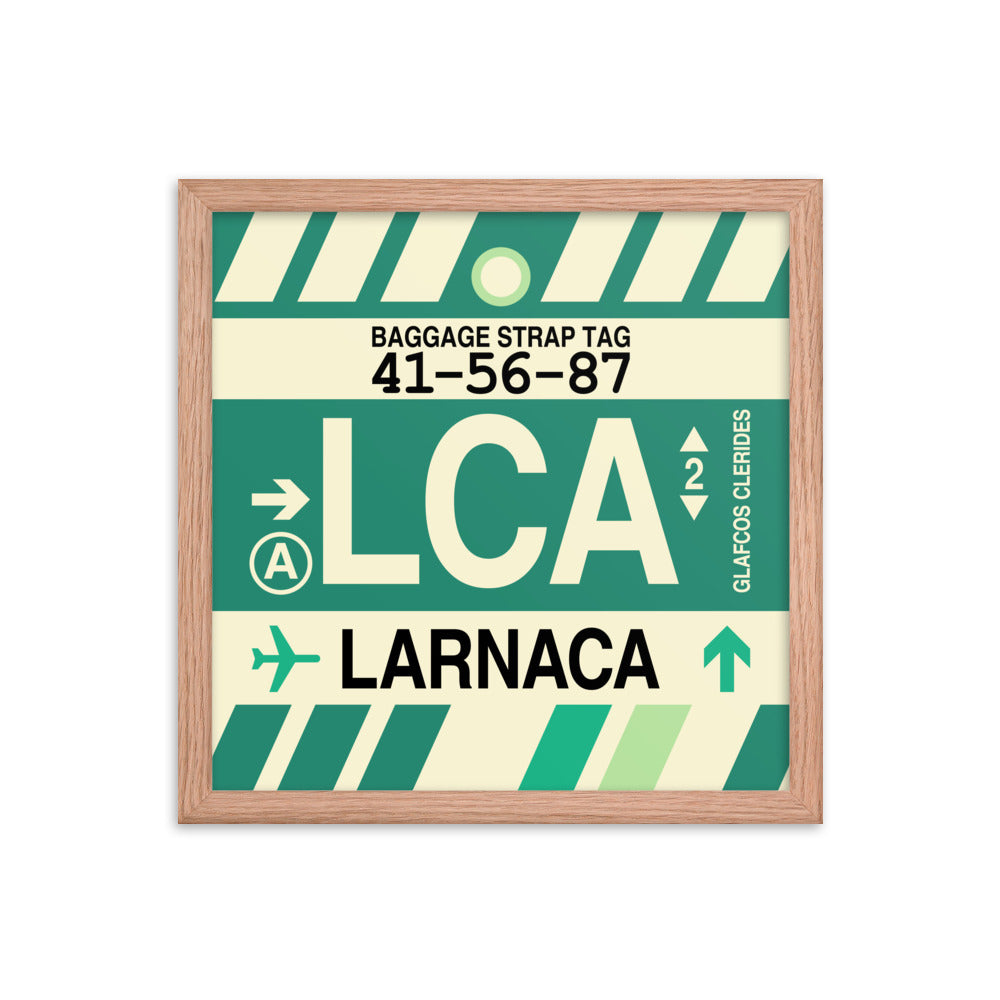 Travel-Themed Framed Print • LCA Larnaca Souvenir • YHM Designs - Image 08