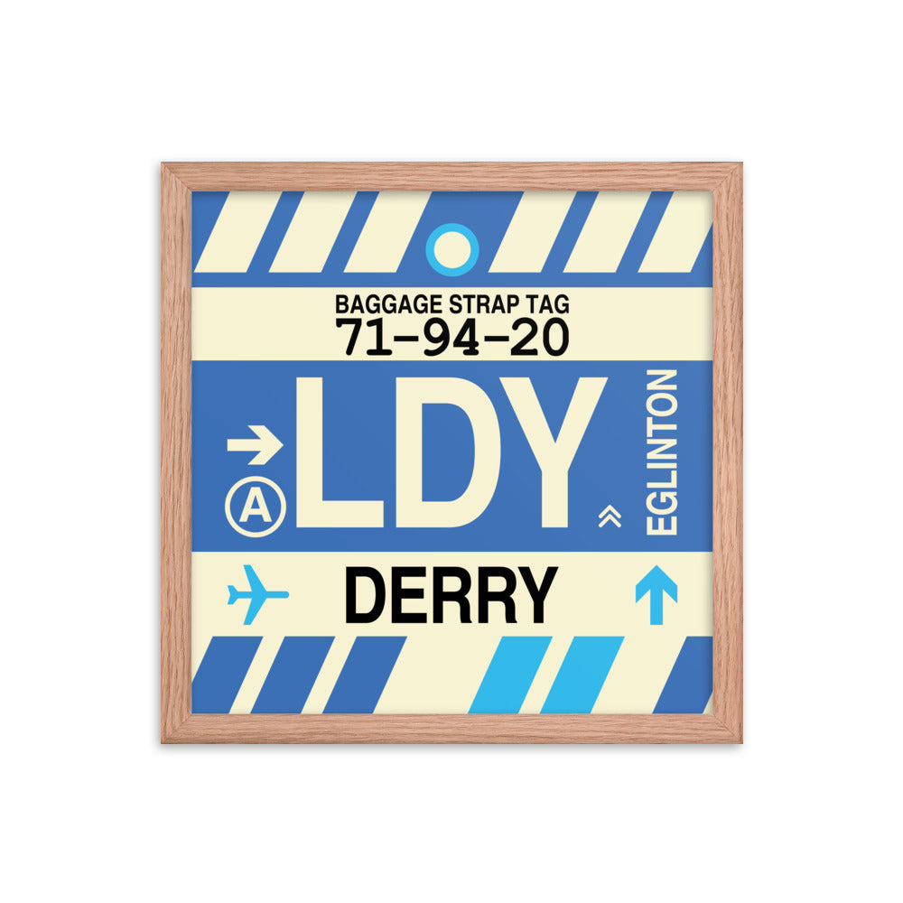Travel-Themed Framed Print • LDY Derry Souvenir • YHM Designs - Image 08
