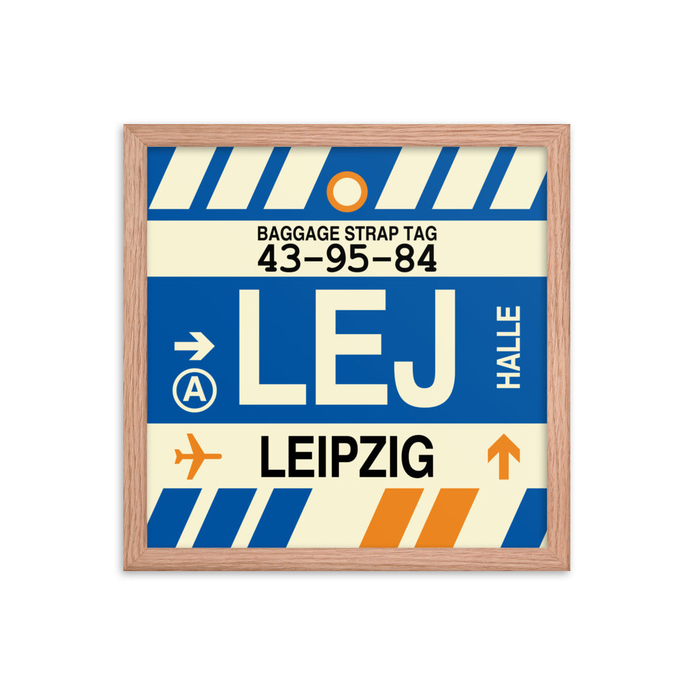 Travel-Themed Framed Print • LEJ Leipzig Souvenir • YHM Designs - Image 08