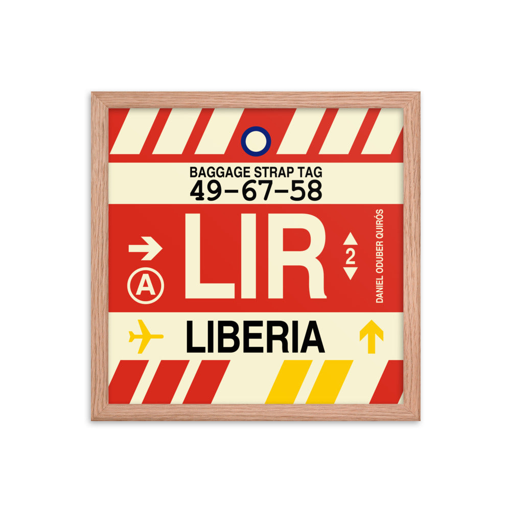 Travel-Themed Framed Print • LIR Liberia Souvenir • YHM Designs - Image 08