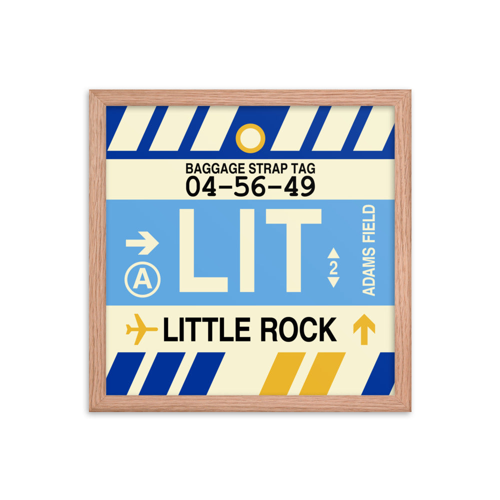 Travel-Themed Framed Print • LIT Little Rock Souvenir • YHM Designs - Image 08