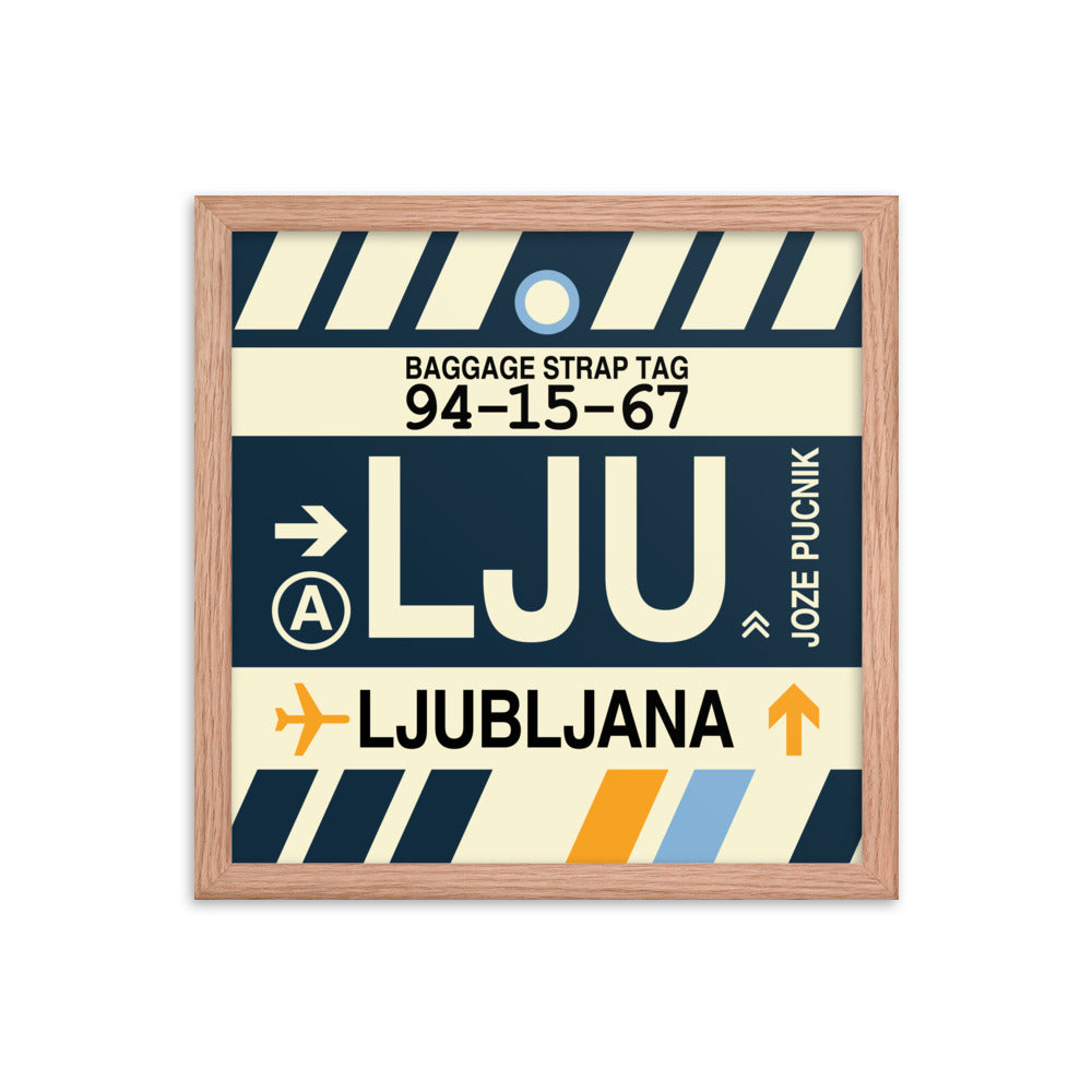 Travel-Themed Framed Print • LJU Ljubljana Souvenir • YHM Designs - Image 08