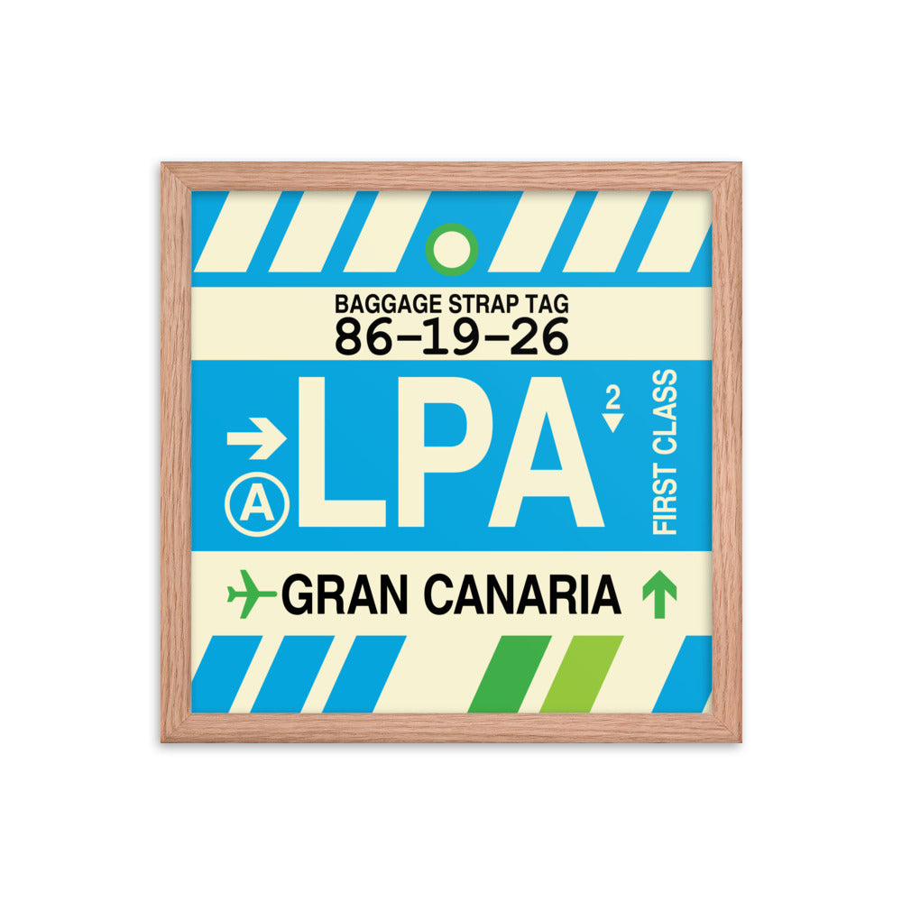 Travel-Themed Framed Print • LPA Gran Canaria Souvenir • YHM Designs - Image 08