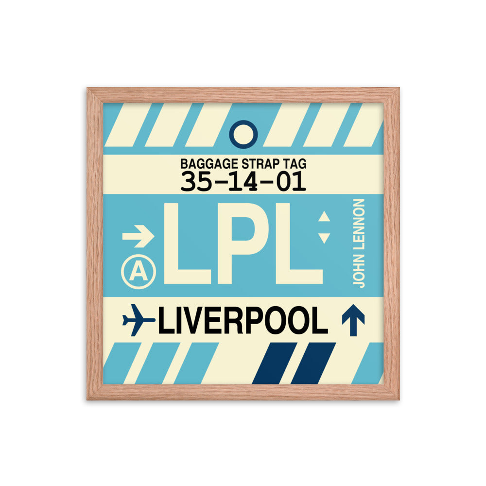 Travel-Themed Framed Print • LPL Liverpool Souvenir • YHM Designs - Image 08