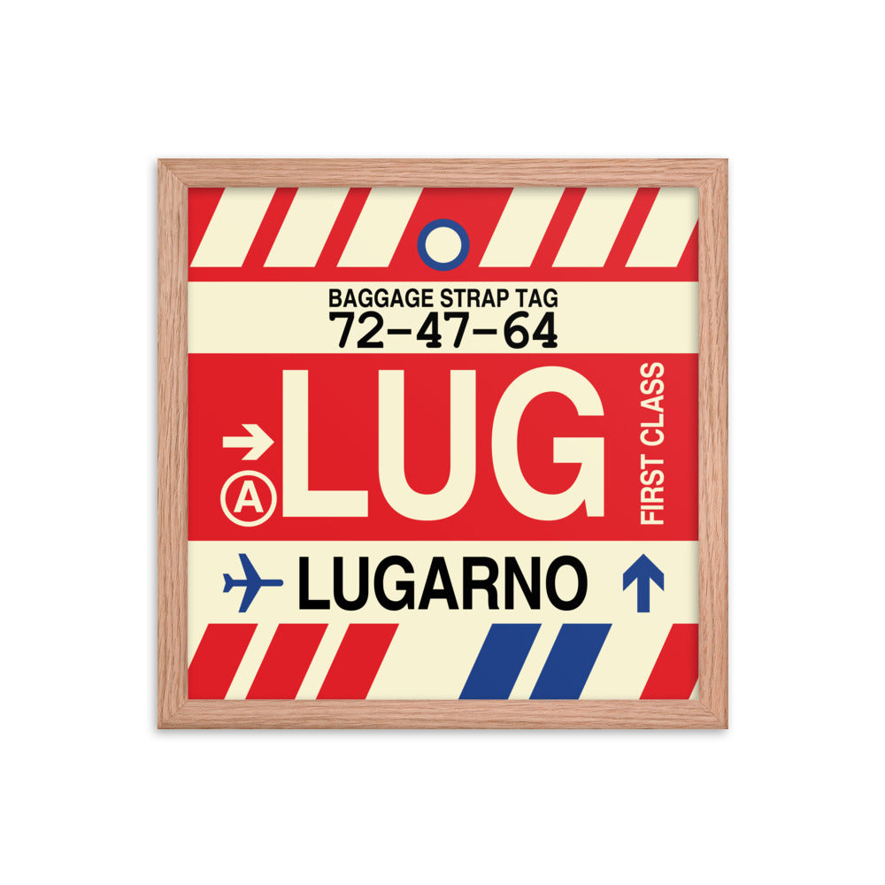 Travel-Themed Framed Print • LUG Lugarno Souvenir • YHM Designs - Image 08