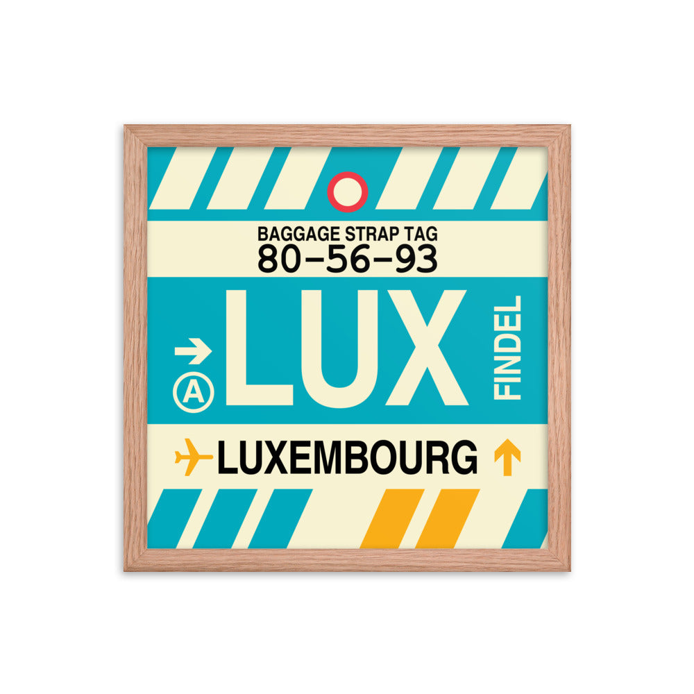 Travel-Themed Framed Print • LUX Luxembourg Souvenir • YHM Designs - Image 08