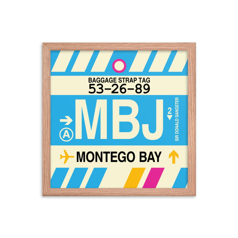 Travel-Themed Framed Print • MBJ Montego Bay Souvenir • YHM Designs - Image 08