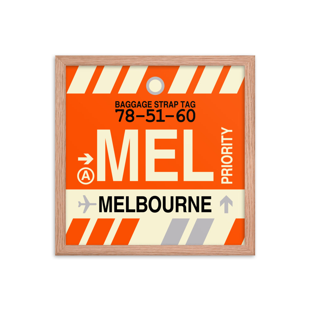 Travel-Themed Framed Print • MEL Melbourne Souvenir • YHM Designs - Image 08