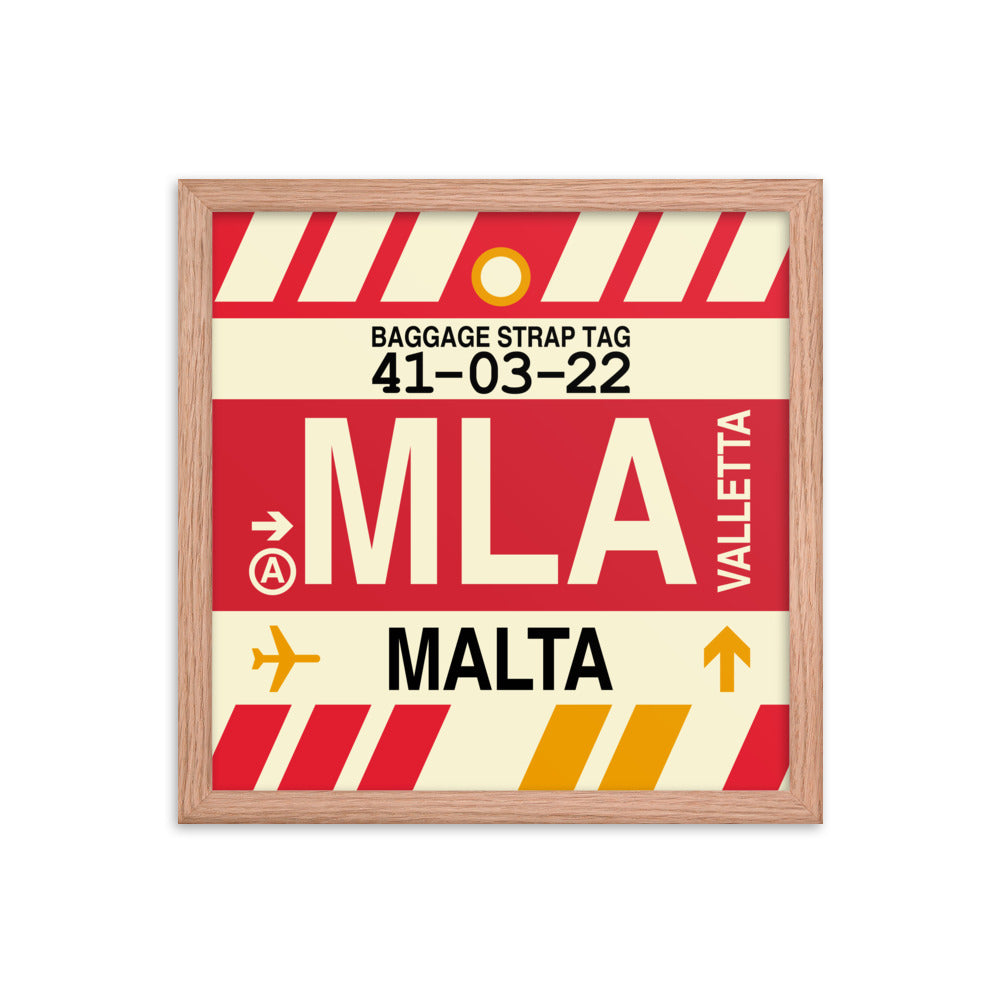 Travel-Themed Framed Print • MLA Valletta Souvenir • YHM Designs - Image 08