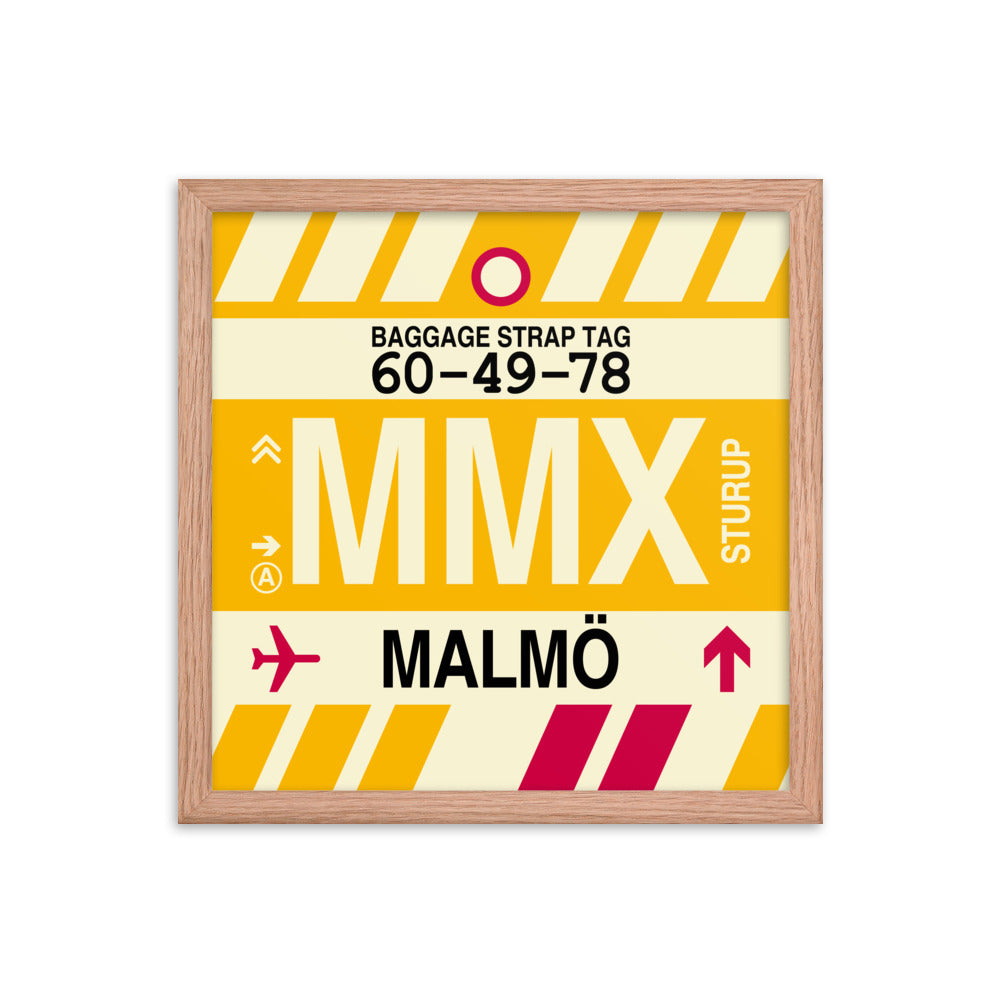 Travel-Themed Framed Print • MMX Malmo Souvenir • YHM Designs - Image 08