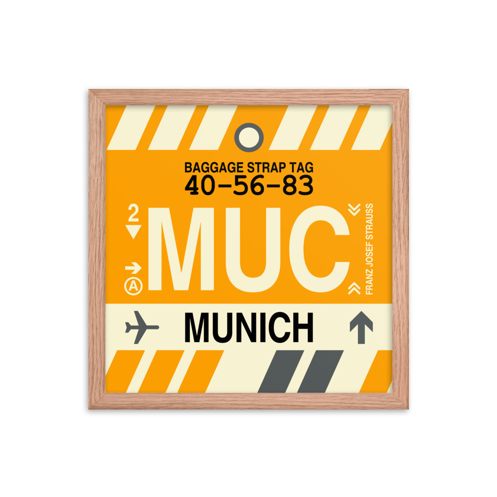 Travel-Themed Framed Print • MUC Munich • YHM Designs - Image 08