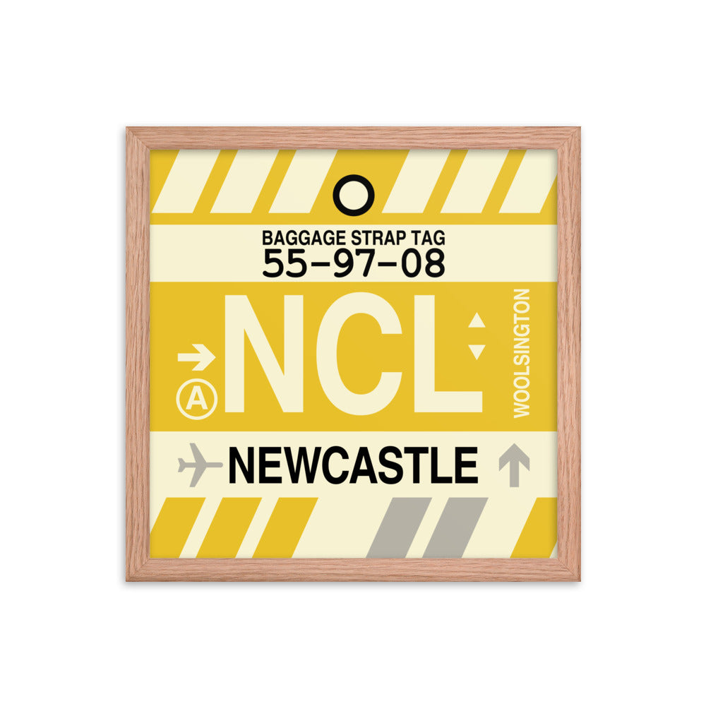 Travel-Themed Framed Print • NCL Newcastle Souvenir • YHM Designs - Image 08