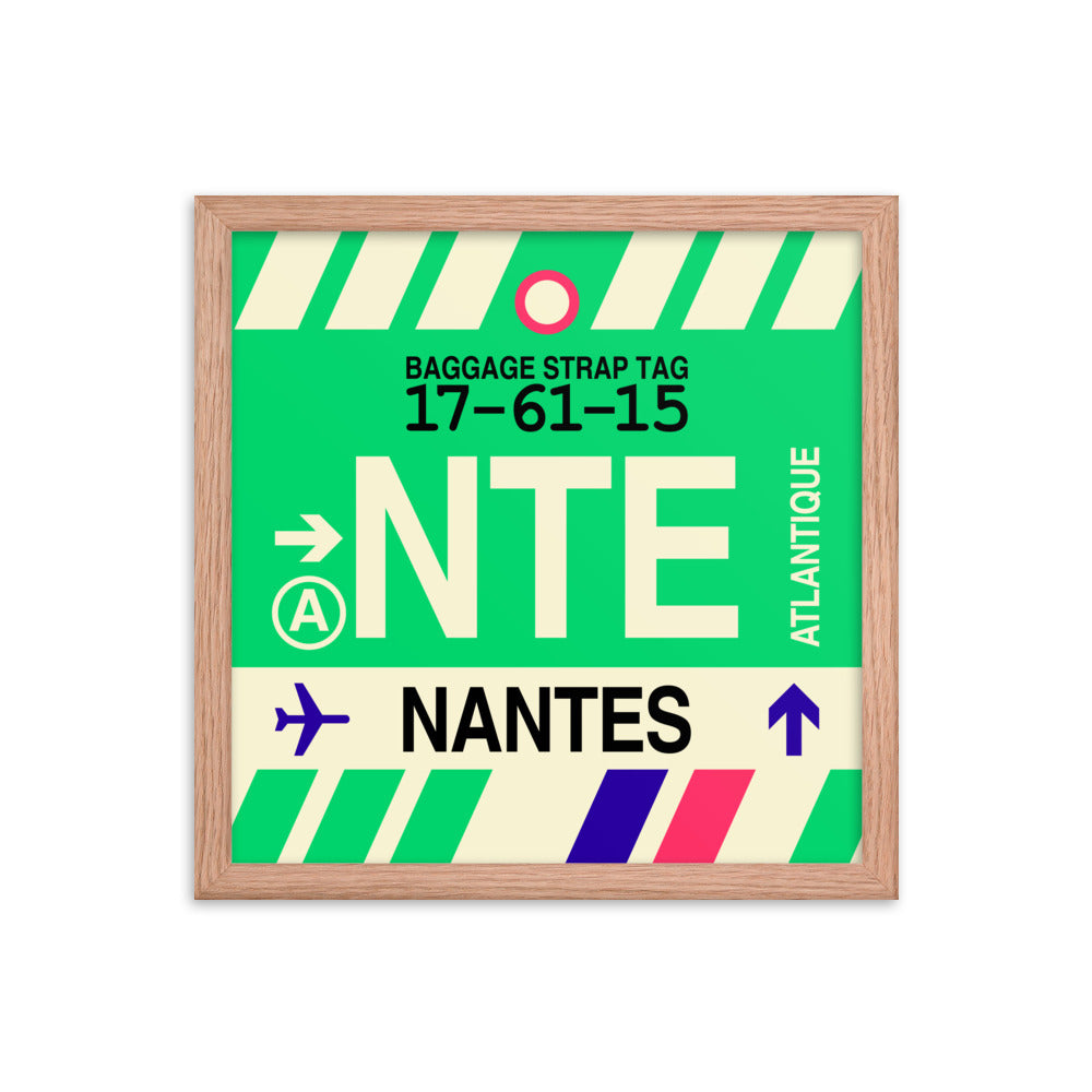Travel-Themed Framed Print • NTE Nantes • YHM Designs - Image 08