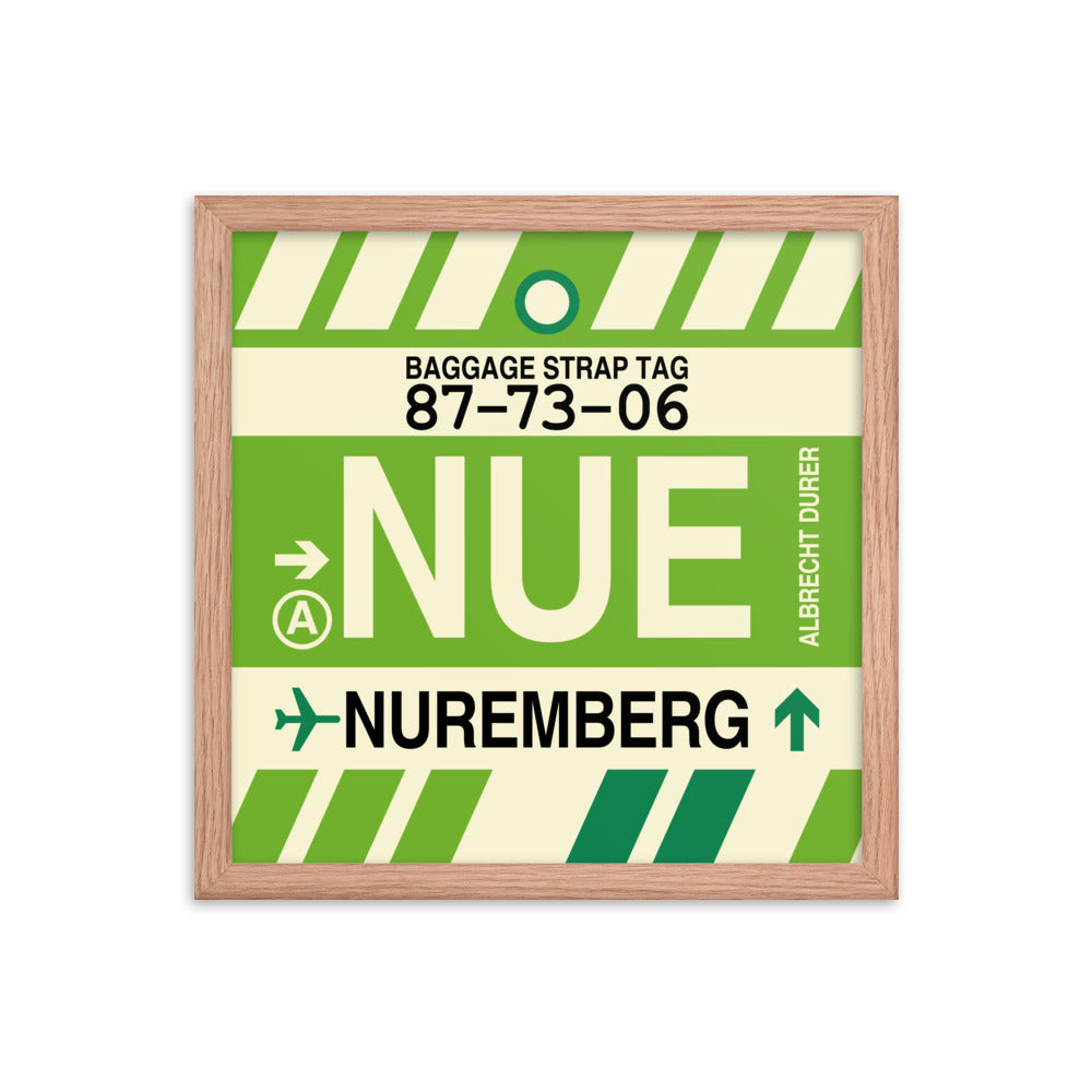 Travel-Themed Framed Print • NUE Nuremberg Souvenir • YHM Designs - Image 08