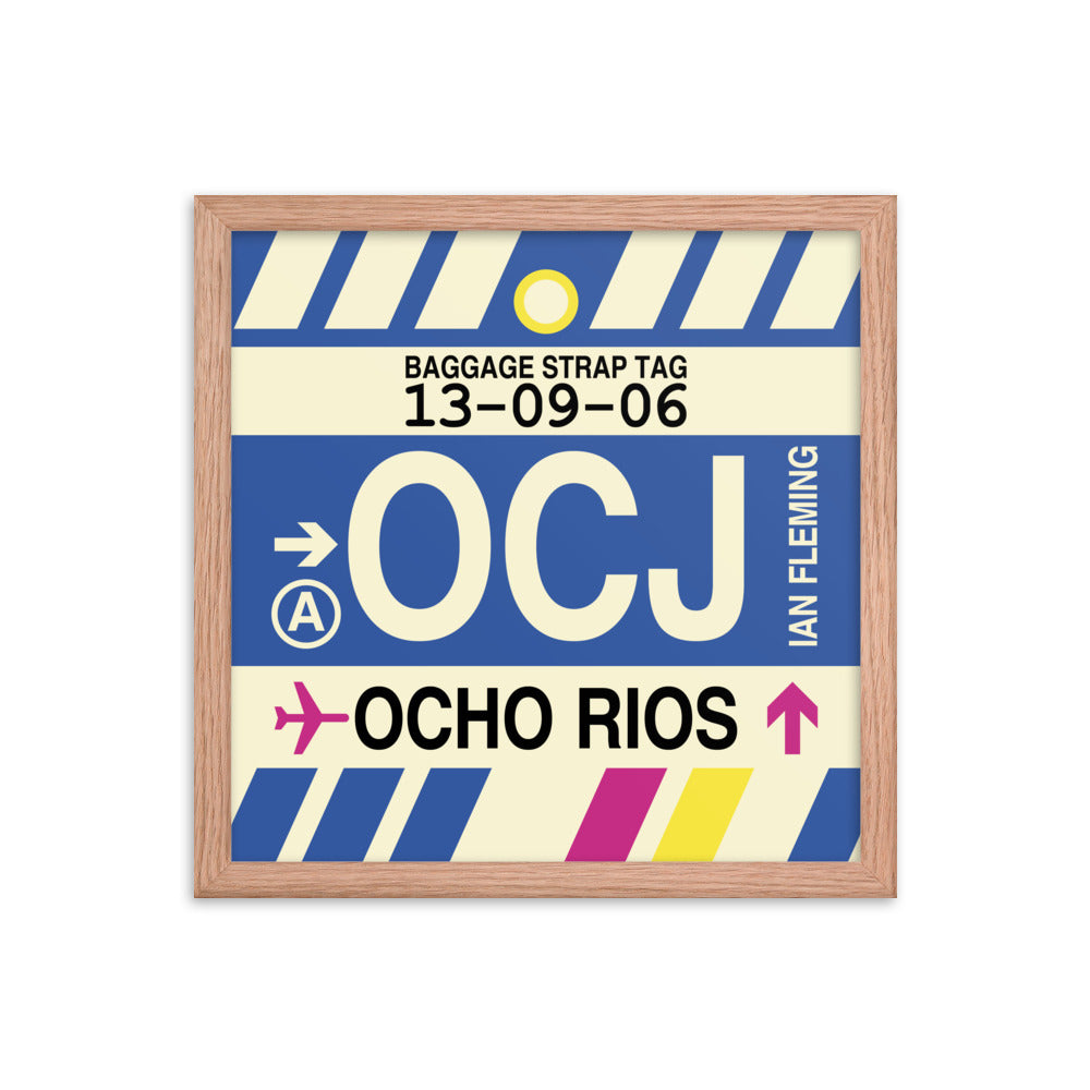 Travel-Themed Framed Print • OCJ Ocho Rios Souvenir • YHM Designs - Image 08