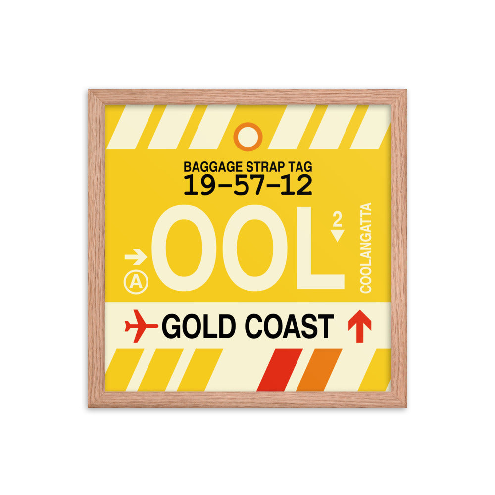 Travel-Themed Framed Print • OOL Gold Coast • YHM Designs - Image 08