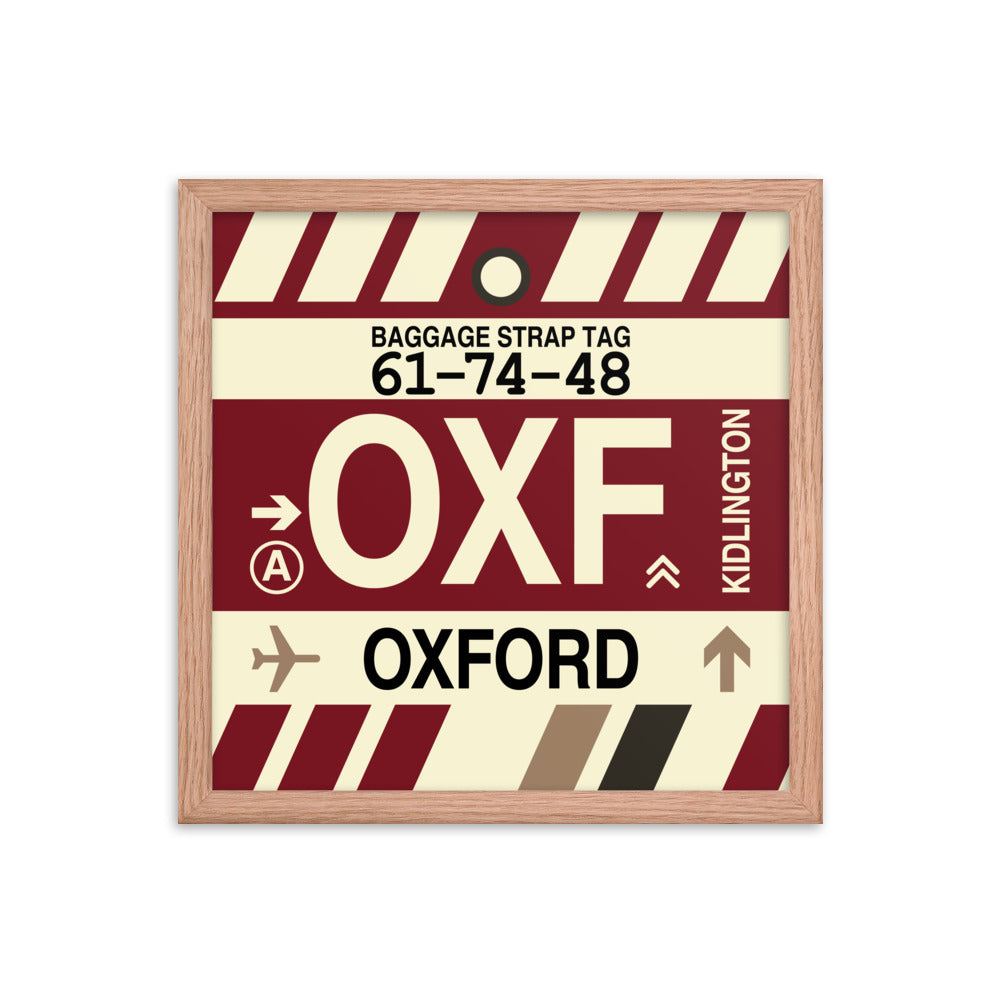 Travel-Themed Framed Print • OXF Oxford Souvenir • YHM Designs - Image 08