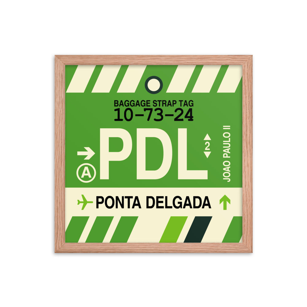 Travel-Themed Framed Print • PDL Ponta Delgada Souvenir • YHM Designs - Image 08