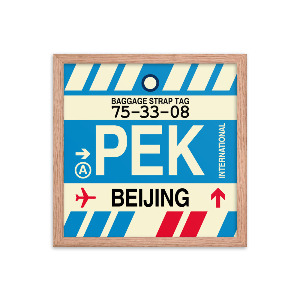 Travel-Themed Framed Print • PEK Beijing Souvenir • YHM Designs - Image 08