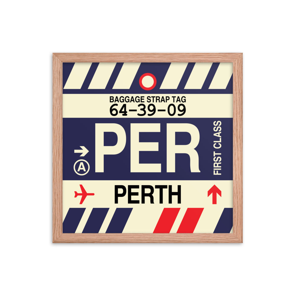 Travel-Themed Framed Print • PER Perth • YHM Designs - Image 08