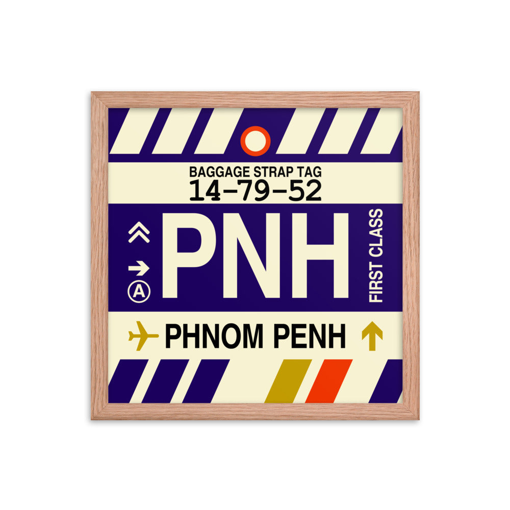 Travel-Themed Framed Print • PNH Phnom Penh Souvenir • YHM Designs - Image 08